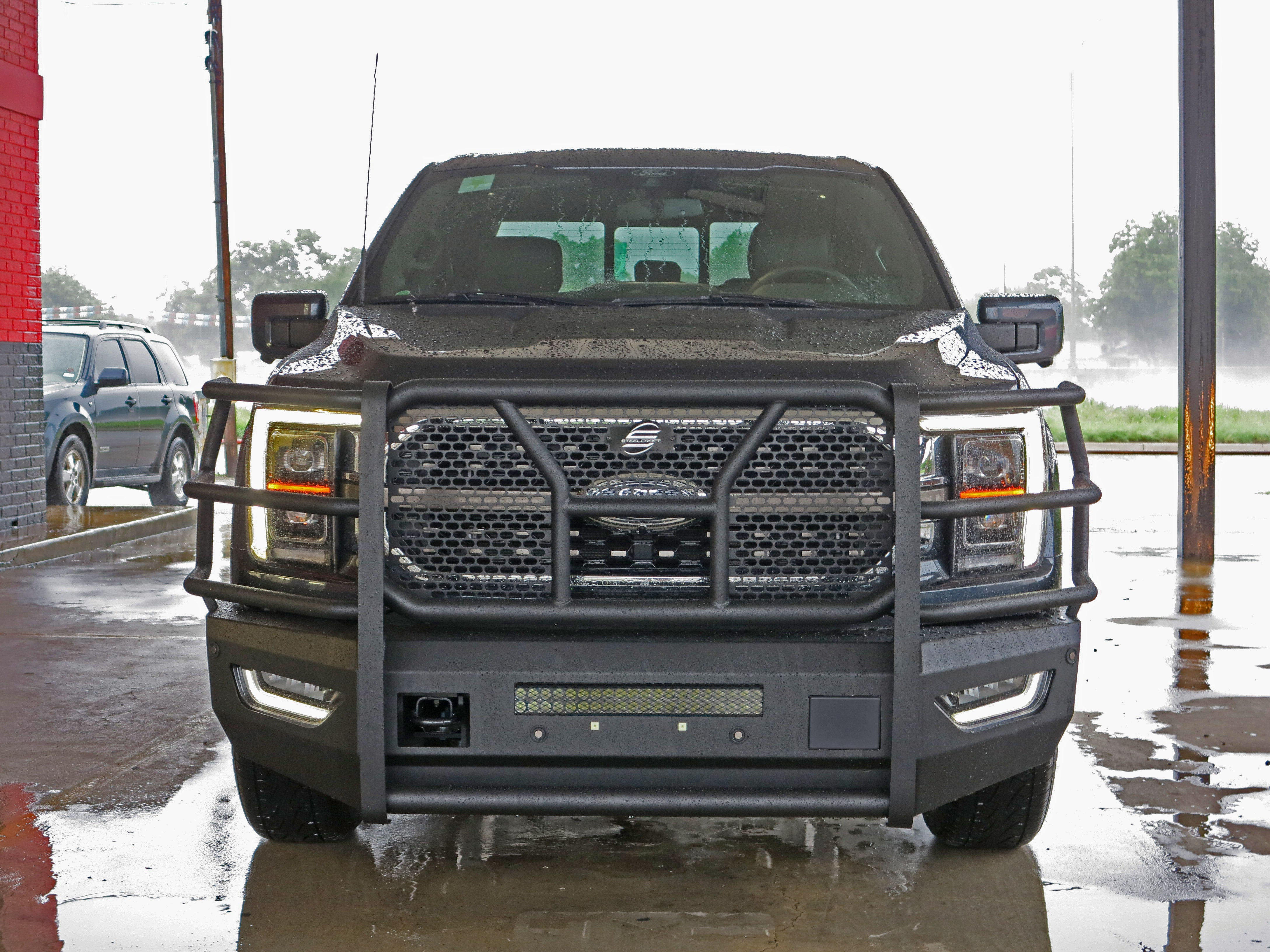 21-22 Ford F150 Fine Textured Black Elevation Front Bumper.