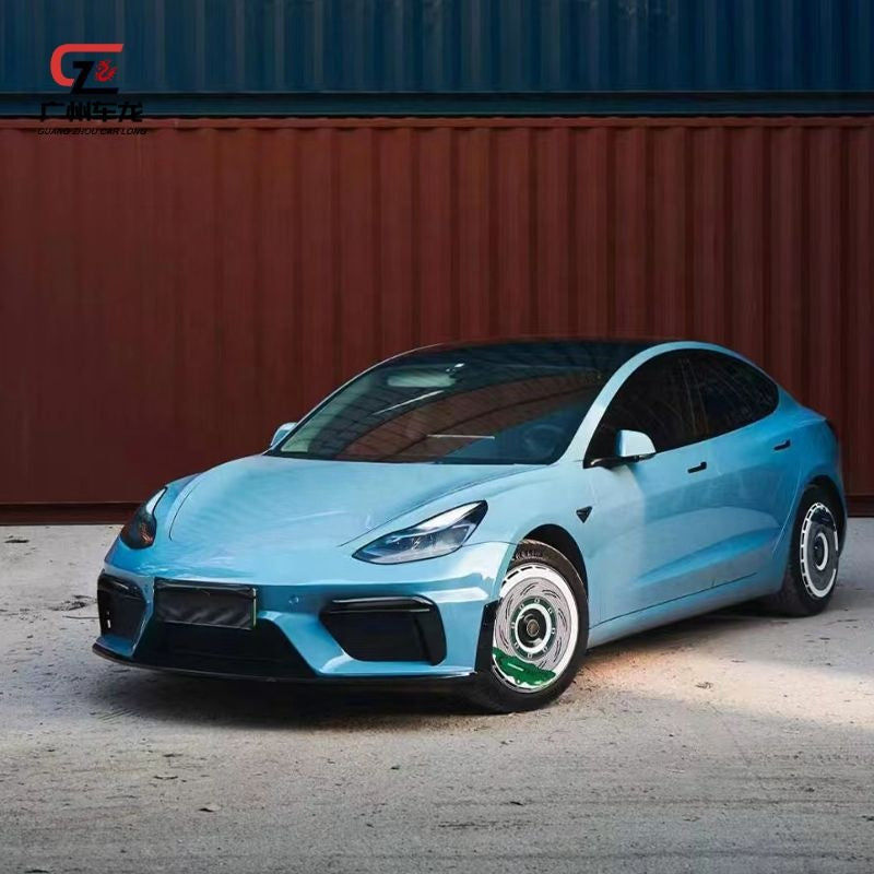 Miniatura: Bodykit For Tesla Model 3 2018-2022 GT4 Front Bumper Assembly Car Bumpers