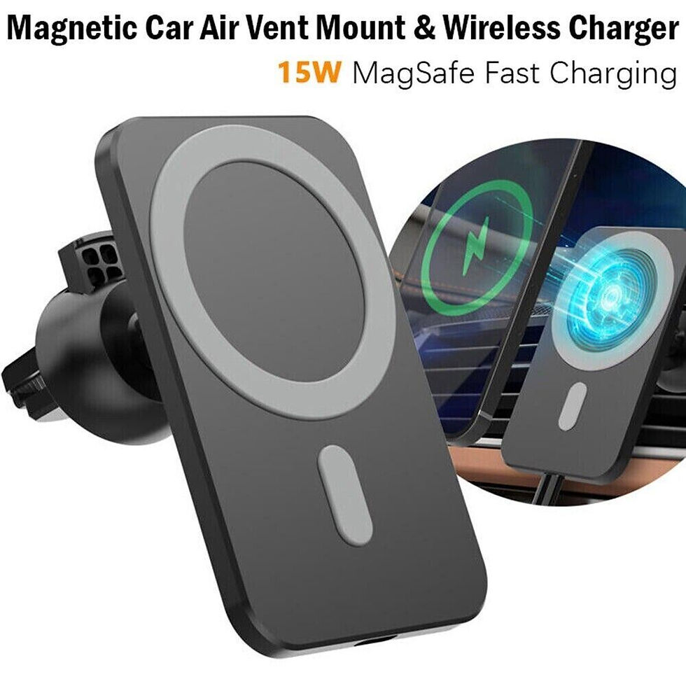 サムネイル： Magnetic Wireless Chargers Car Air Vent Stand Phone Holder Mini QI Fast Charging