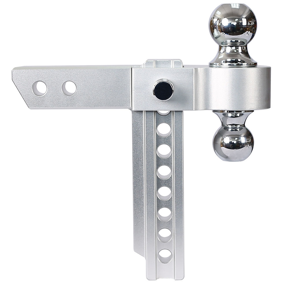 Miniature : Alu Adjustable Trailer Drop Hitch,2inch receiver,8 inch adjustable