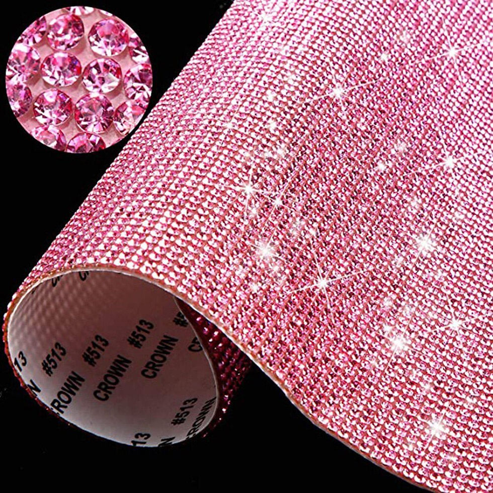 Miniatura: 24*20Cm Rhinestone Double-Sided Self-Adhesive Crystal Sticker Multifunction Diy 