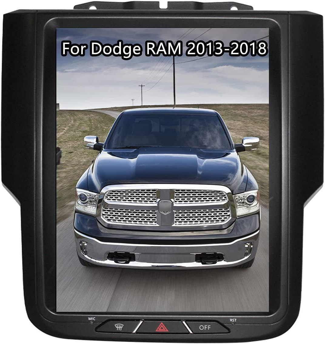 Tesla Style Radio Touchscreen Android for Dodge Ram 1500 2500 3500 2013-2018 Tru
