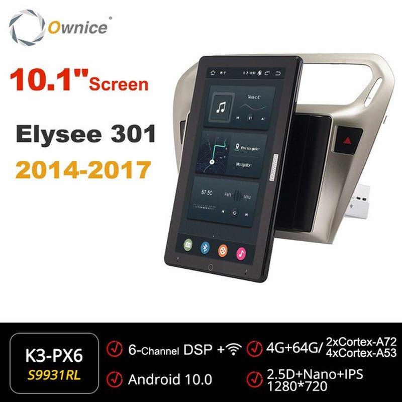 Miniatura: Tesla Style PX6 13.3Inch Android 10 Car Multimedia Video Player Rotating Screen 