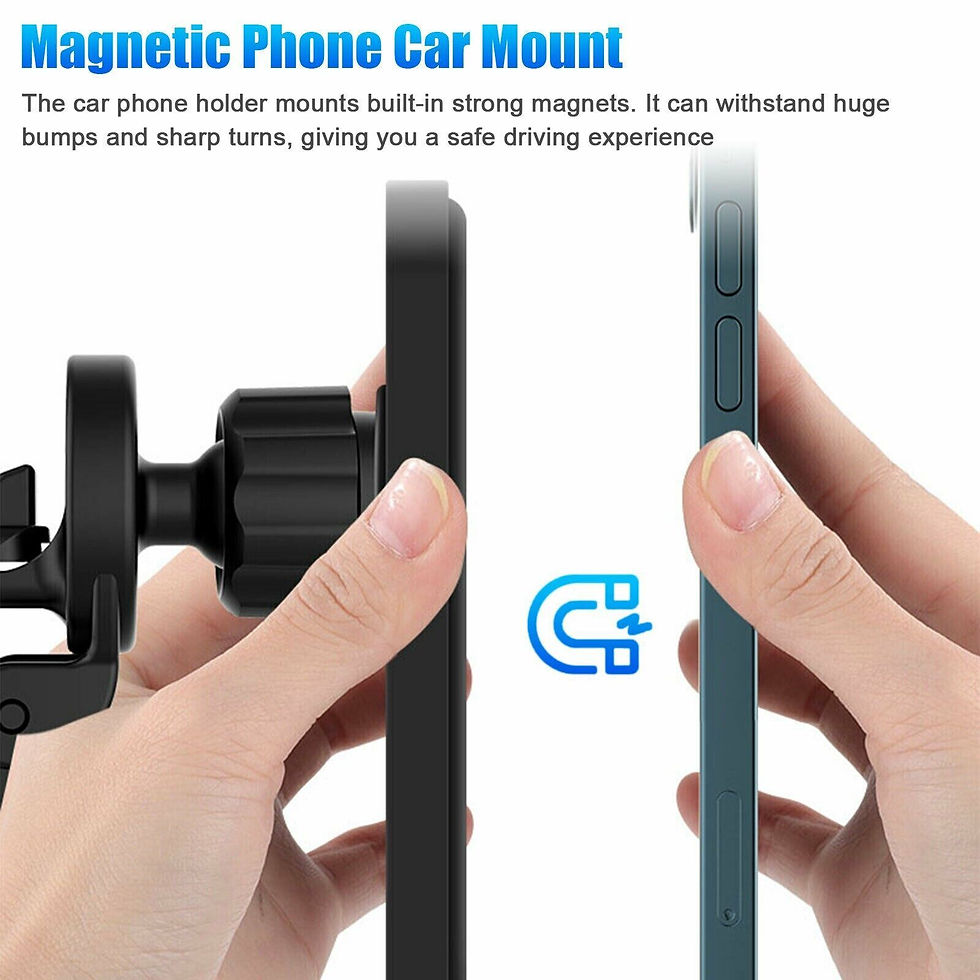 Miniatura: Magnetic Wireless Chargers Car Air Vent Stand Phone Holder Mini QI Fast Charging