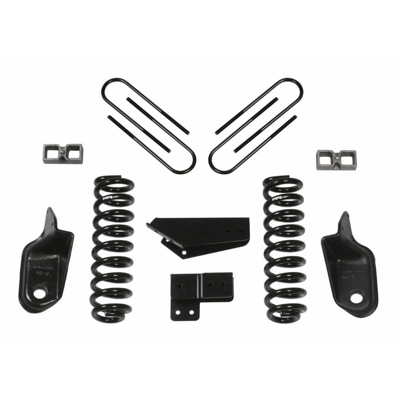 F-250/F-350 Kit de levage 4 pouces de levage 80-96 F-250/F-350 comprend des ressorts hélicoïdaux avant H