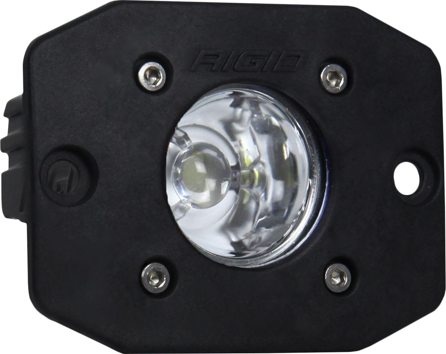 RIGID Ignite LED Light, Flood Beam Pattern, Flush Mount, Black Housing, Single