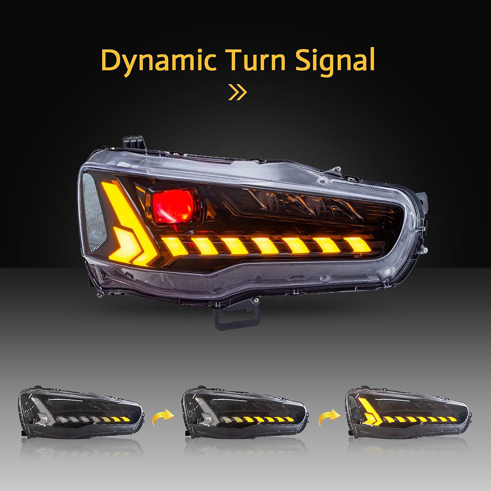 Миниатюра: Dazzle RGB Start UP Animation Sequential Head lamp Lancer ex evo 2008-2017 LED 