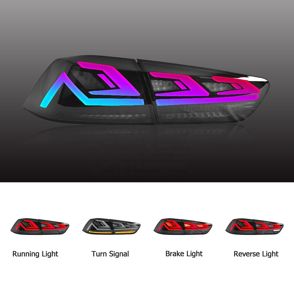 Miniatura: HCmotion E-mark RGB Animation DRL Sedan Tail Lamp 2008-2017 Led Tail Lights For
