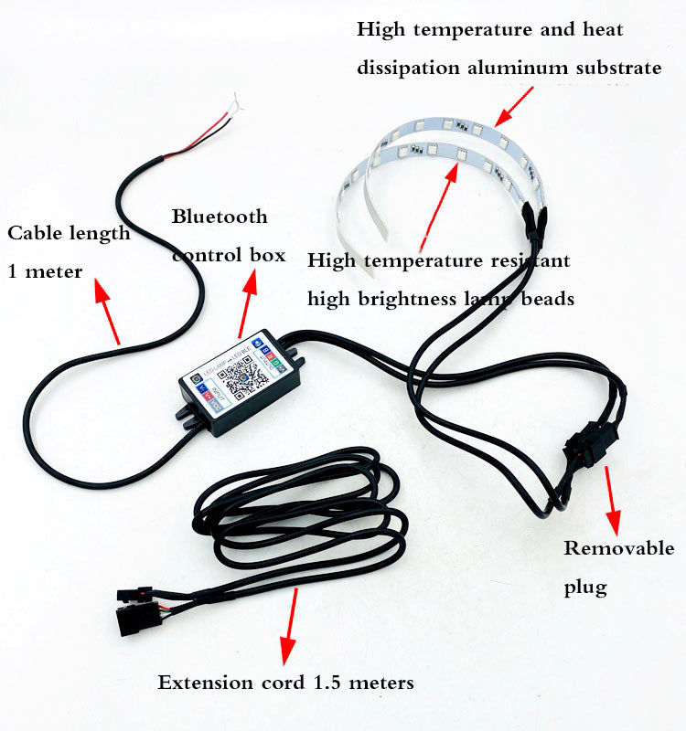 Miniatura: CQL Kvisuauto Car RGB App headlight Projector LED Devil Eyes angel eyes