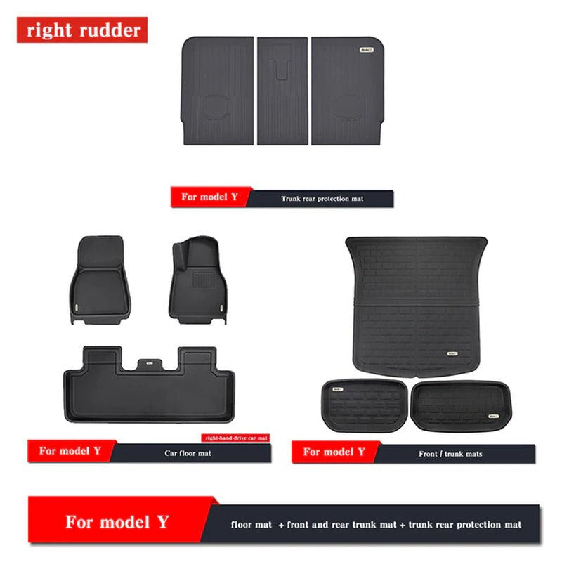 縮圖：特斯拉 Model 3 2023 新款配件 XPE 防滑全天候脚垫模型