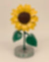 Custom Painted Metal Sunflower with wording on the base