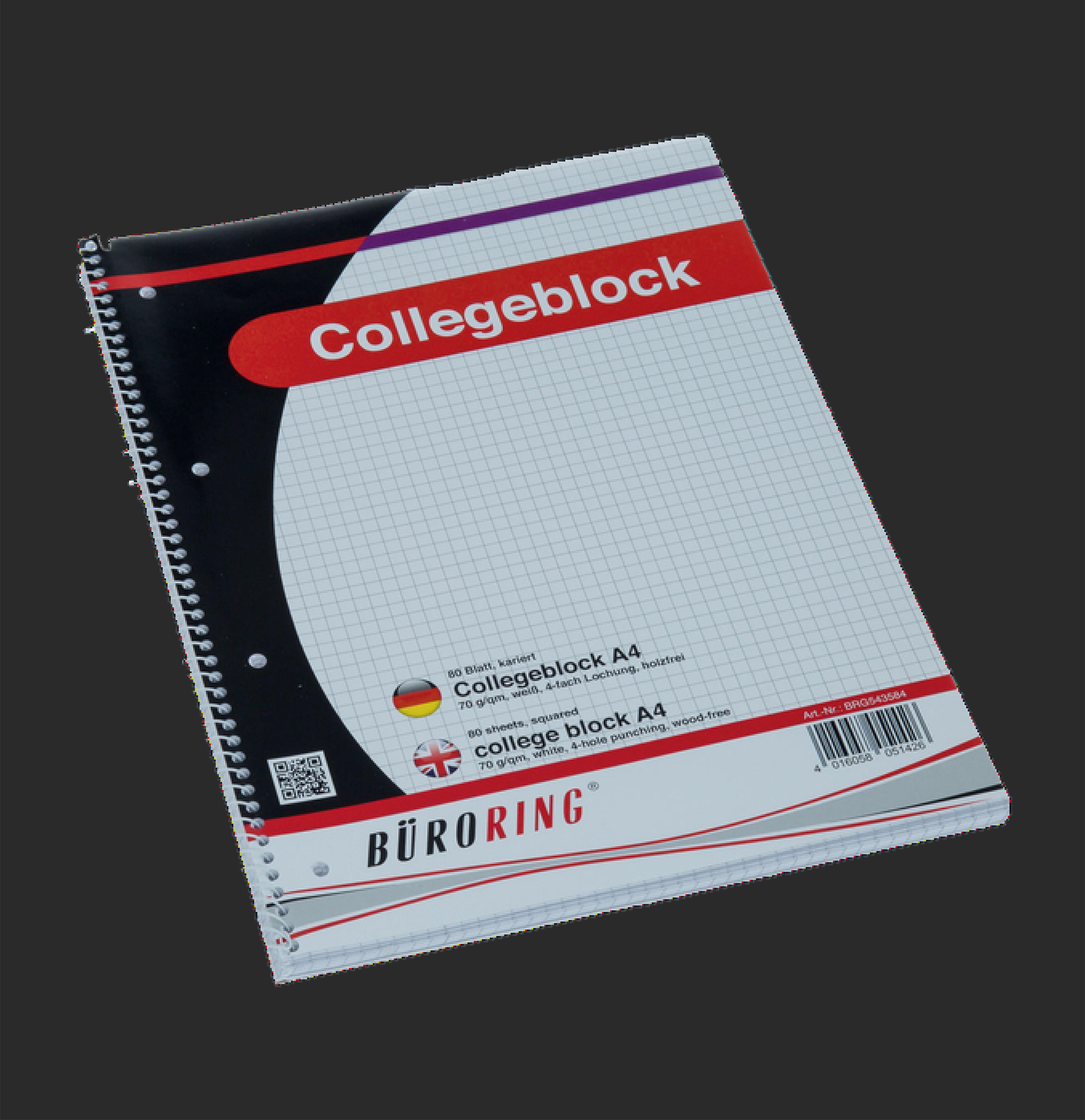 Collegeblock kariert/liniert