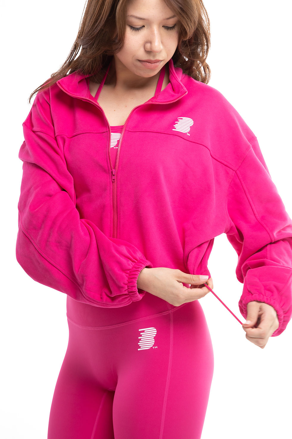 Thumbnail: BIOS 3 Piece Fitness Set With Cropped Jacket