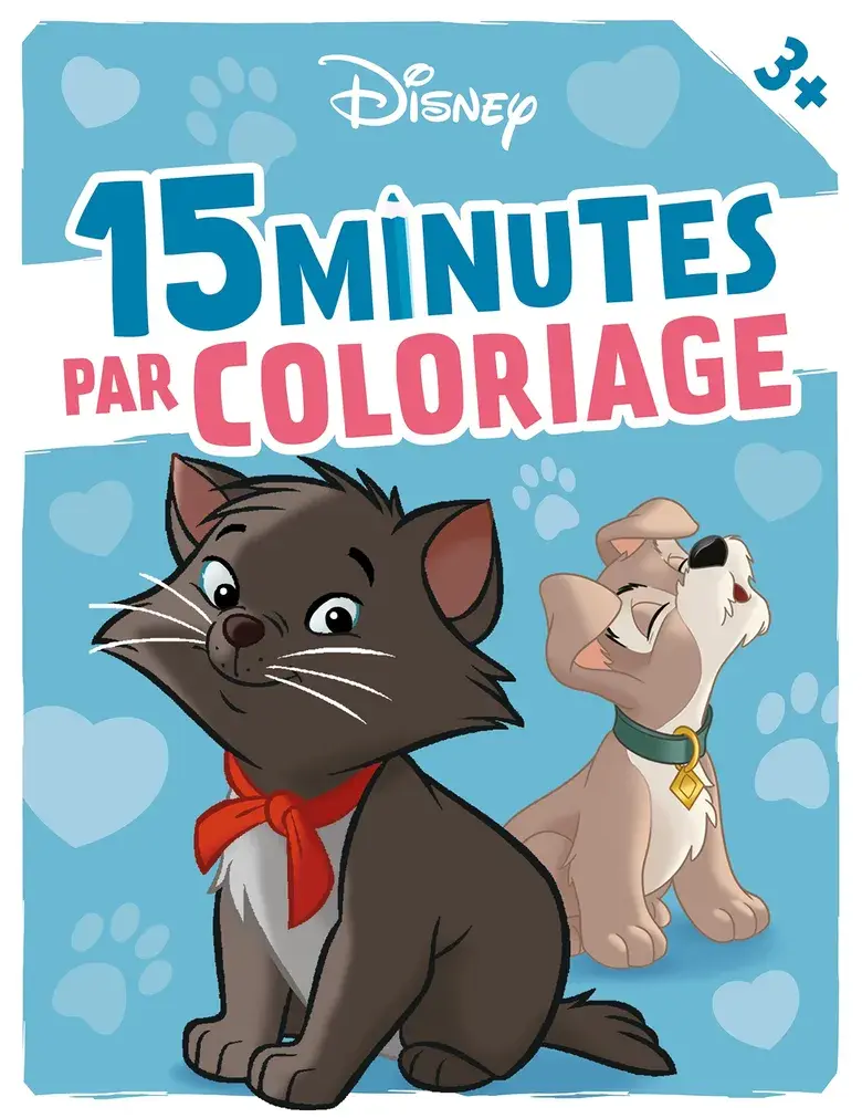 DISNEY - 15 minuten per Coloriage - Baby honden en katten (vanaf 3 jaar)