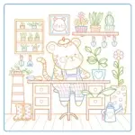 Thumbnail: Kleurboek Cozy Lines – Jardins secrets