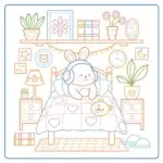 Thumbnail: Kleurboek Cozy Lines – Jardins secrets