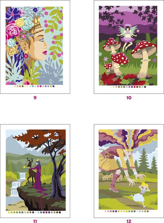 Thumbnail: Disney Coloriages Mystères Contes de Fées - Kleuren op nummer
