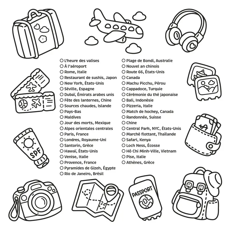 Thumbnail: Kleurboek Cozy Colo – Didi Plums: Tour du monde