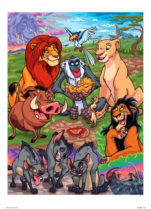 Kleurplaten Mysteries - Poster Disney De Leeuw Koning