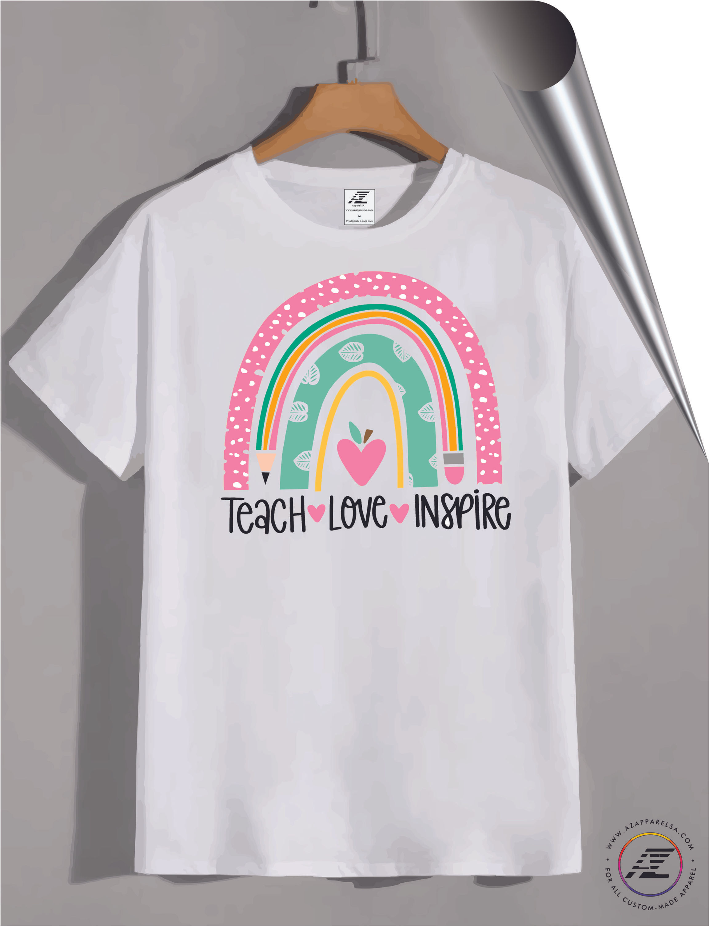 Teacher T-shirts-Teach, love, inspire