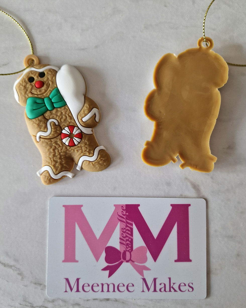 Thumbnail: Gingerbread personalised tree decorations 