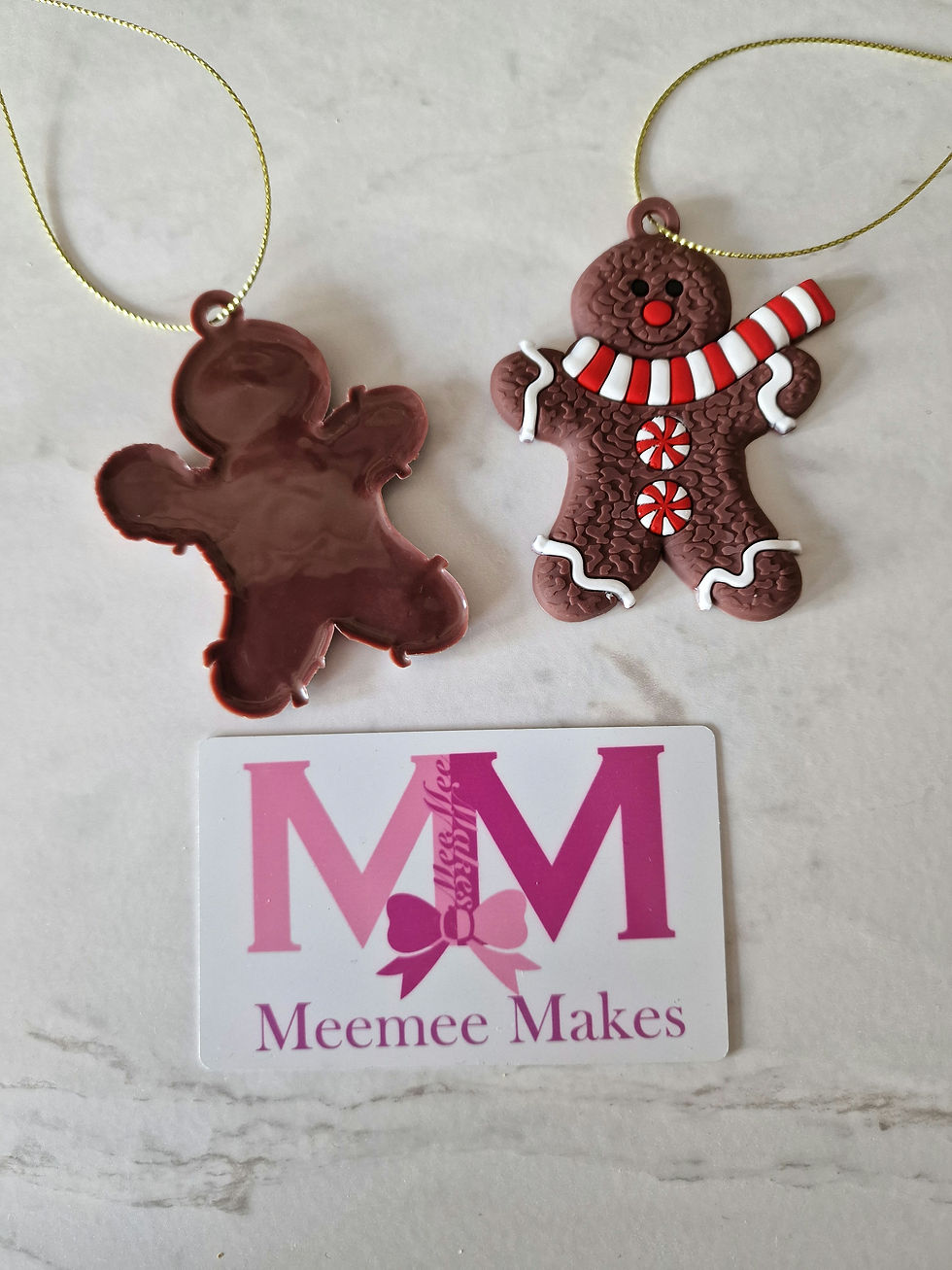 Thumbnail: Gingerbread personalised tree decorations 