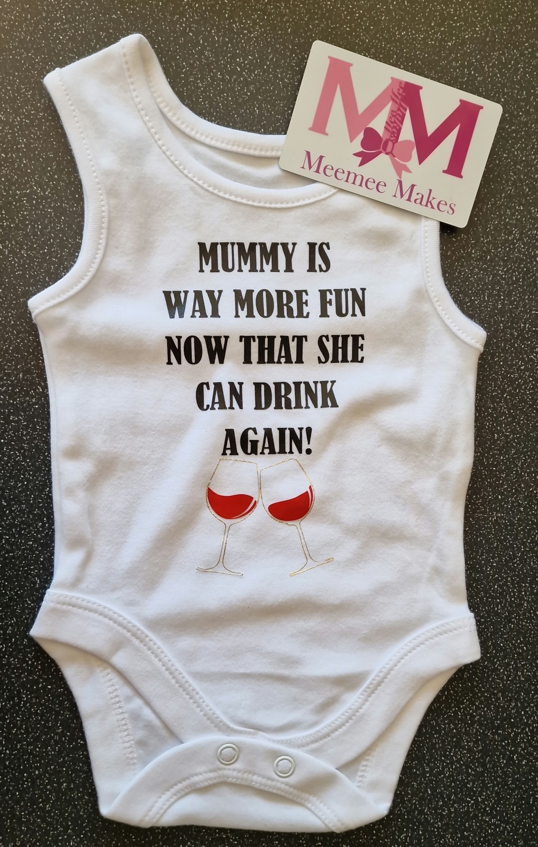 Mummy is more fun vest