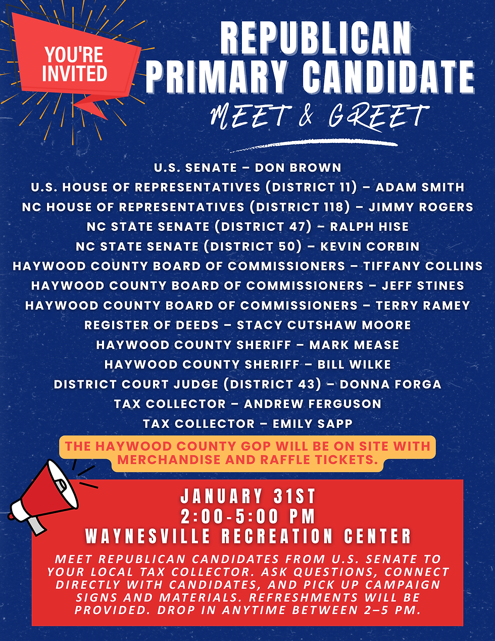 2026 Haywood County Republican Primary Candidates