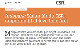 Sådan få du csr rapporten til at live he