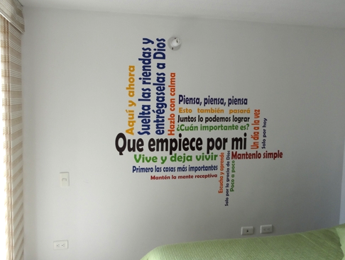Vinilo Decorativo Texto