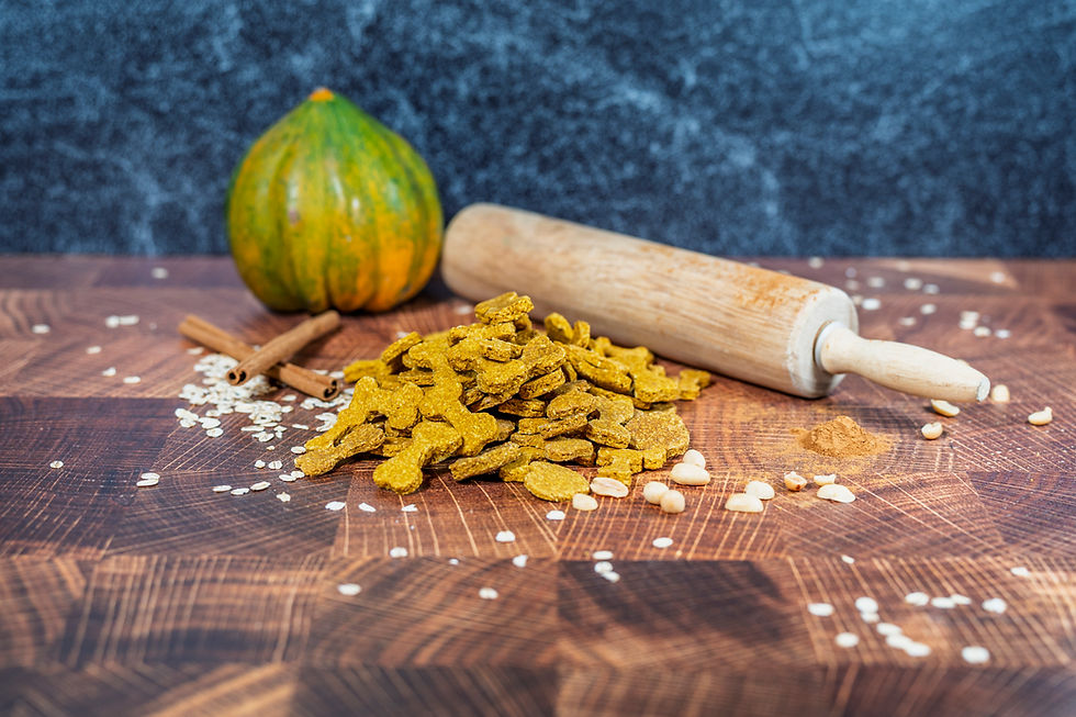 Thumbnail: Charlie's Famous Biscuits - Peanut Butter Pumpkin -2.5 oz bag