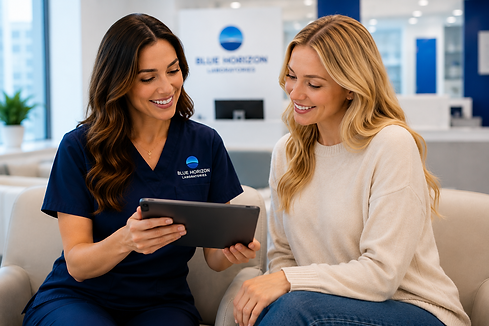 Blue Horizon Laboratories - with patient