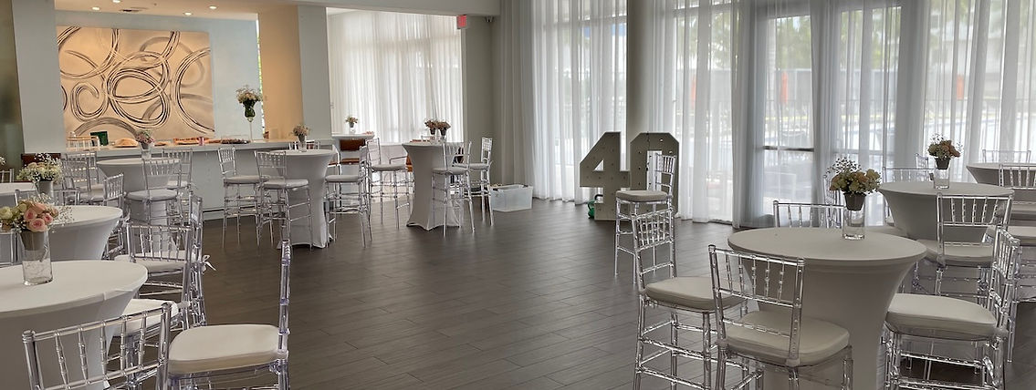 cocktail tables and Barstool clear chiavari chairs