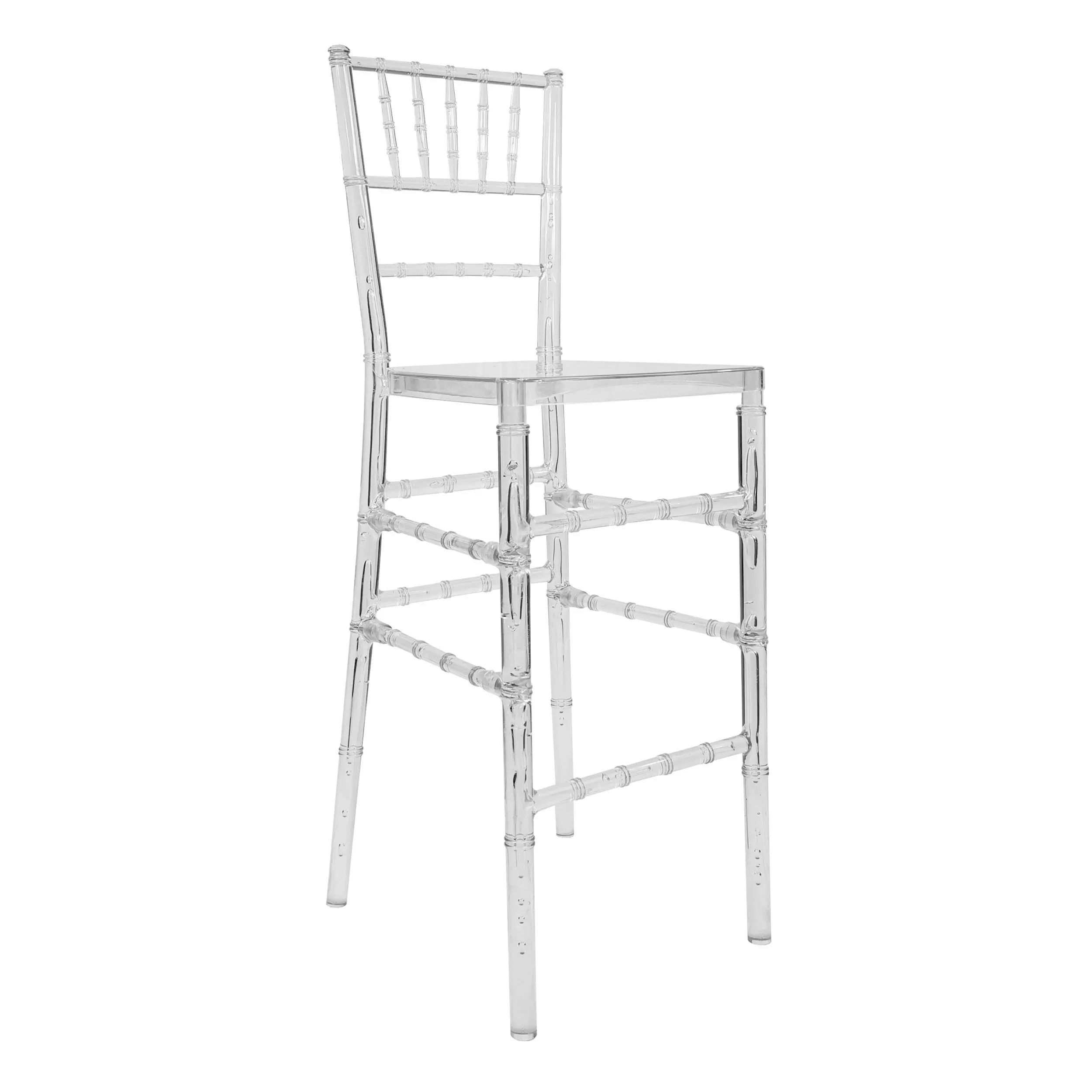 Clear chiavari chair barstool for rent
