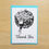 Thumbnail: Thank You Card Floral Bird A6
