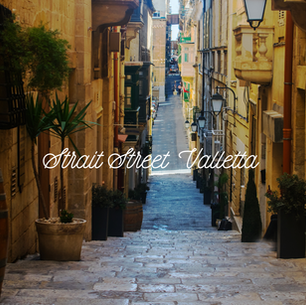 Part of strait street in Valletta