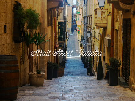 Part of strait street in Valletta