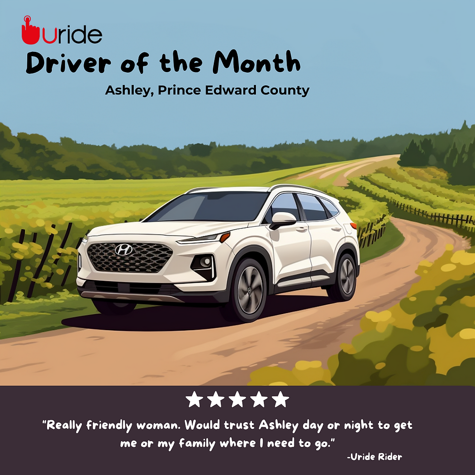 Driver of the Month - Ashley from Prince Edward County
