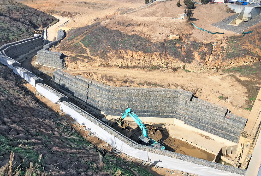 Lower Molonglo Dam Terramesh Gabions