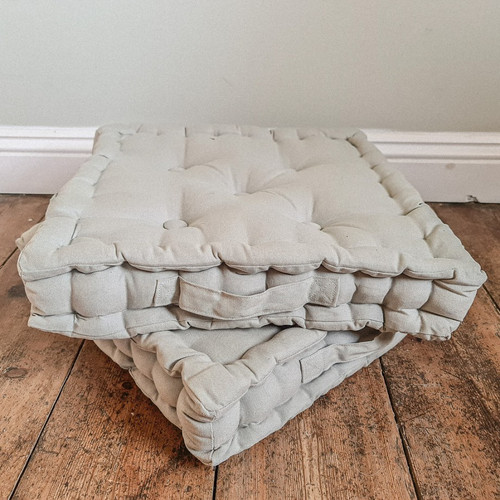 Grey floor cushion | Natural Hire Company
