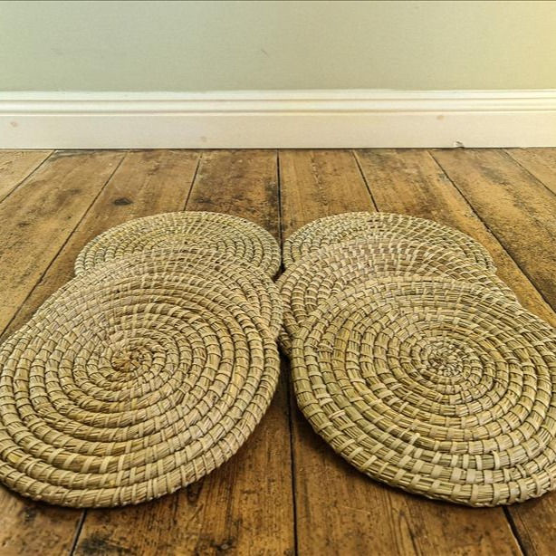 Wicker placemats Natural Hire Company
