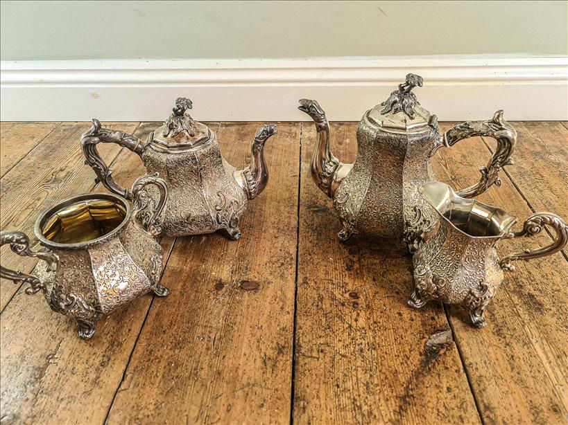 A wedding tea set