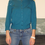 Thumbnail: Cable and Gauge Turqoise 3/4 Sleeves Rayon Blend Button Cardigan, S
