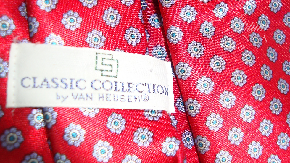 Thumbnail: Classic Collection by Van Heusen Red Polyester Tie