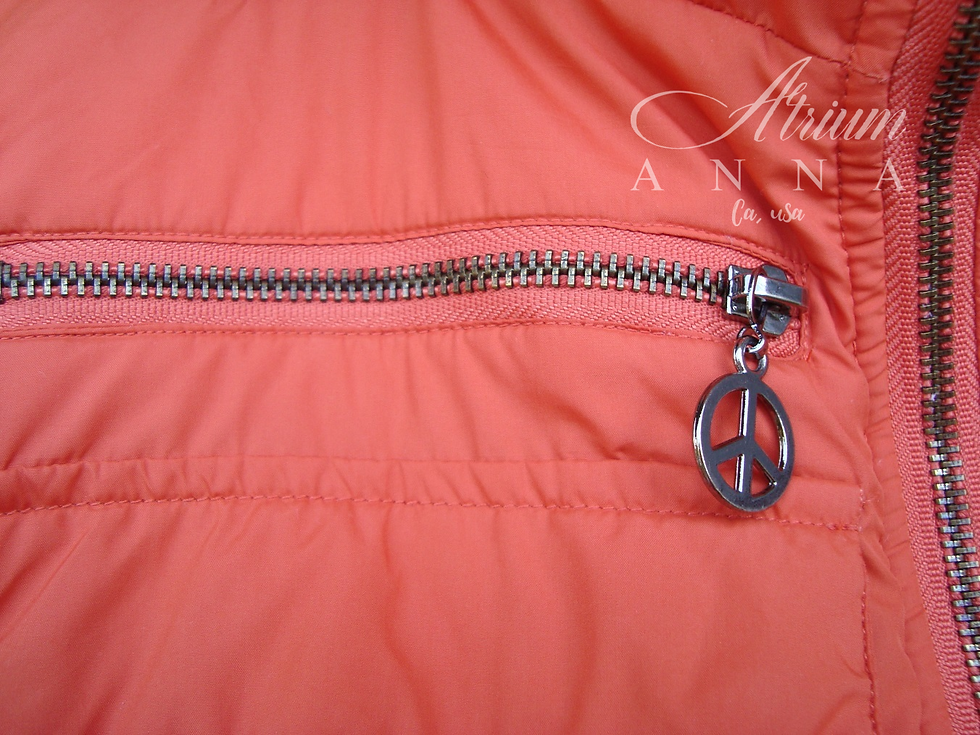 Thumbnail: Roccobarocco Orange "Peace" Jacket, M