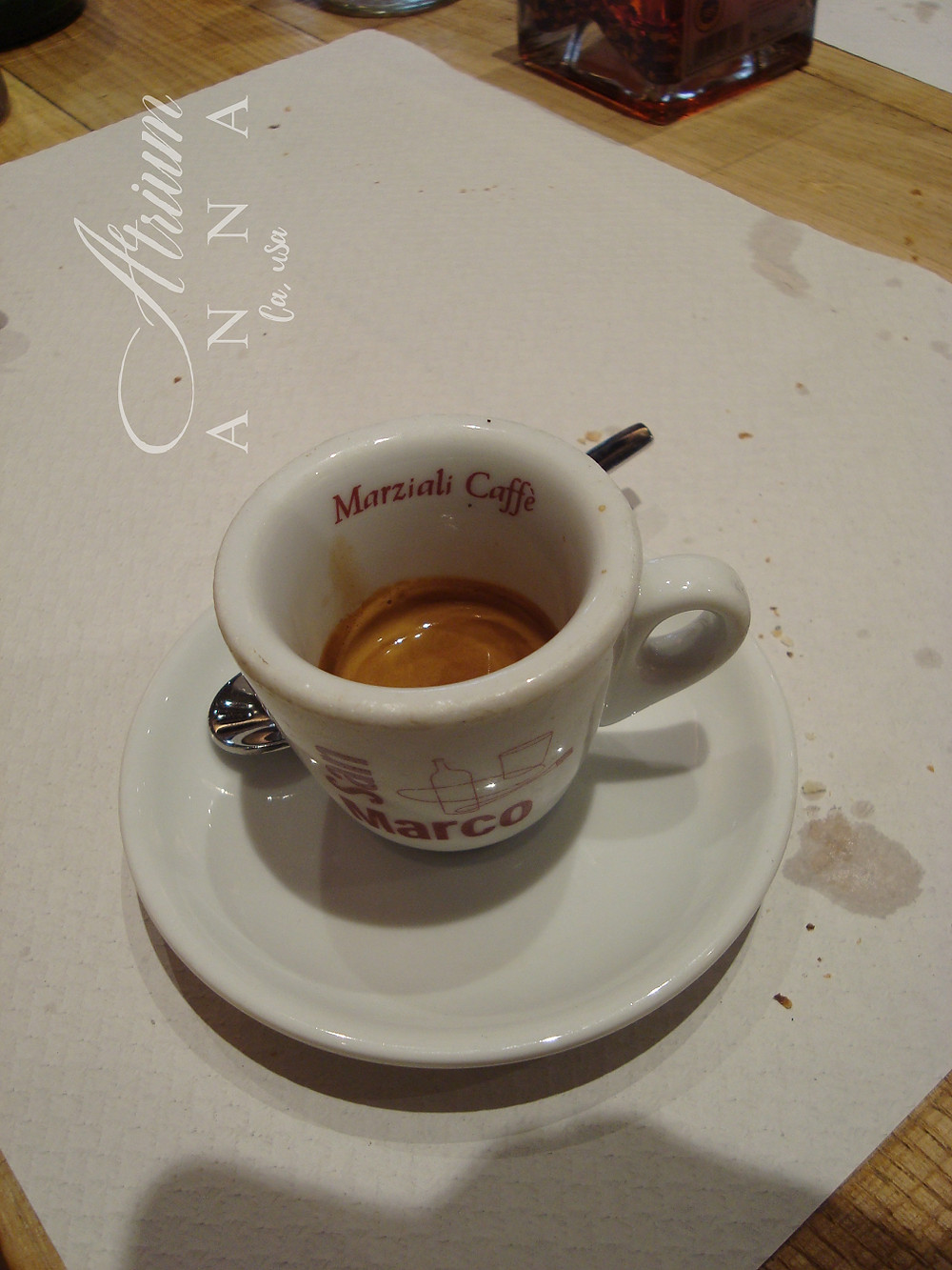 A cup of coffee in Naples.