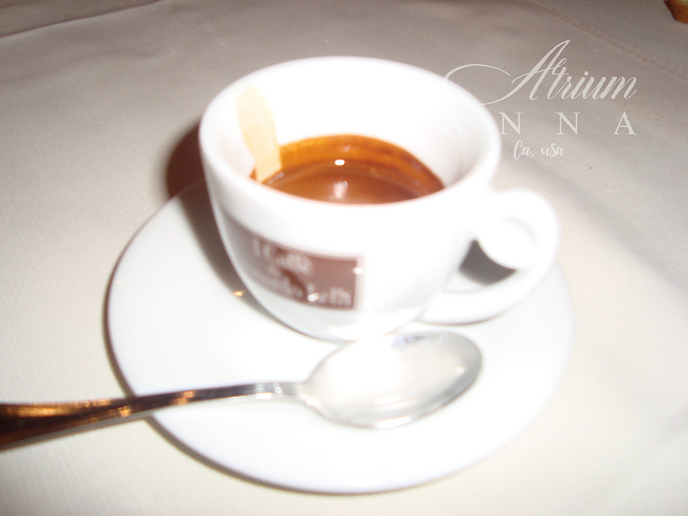 A cup of coffee in Rome.