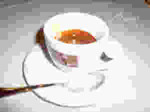 A cup of coffee in Rome.