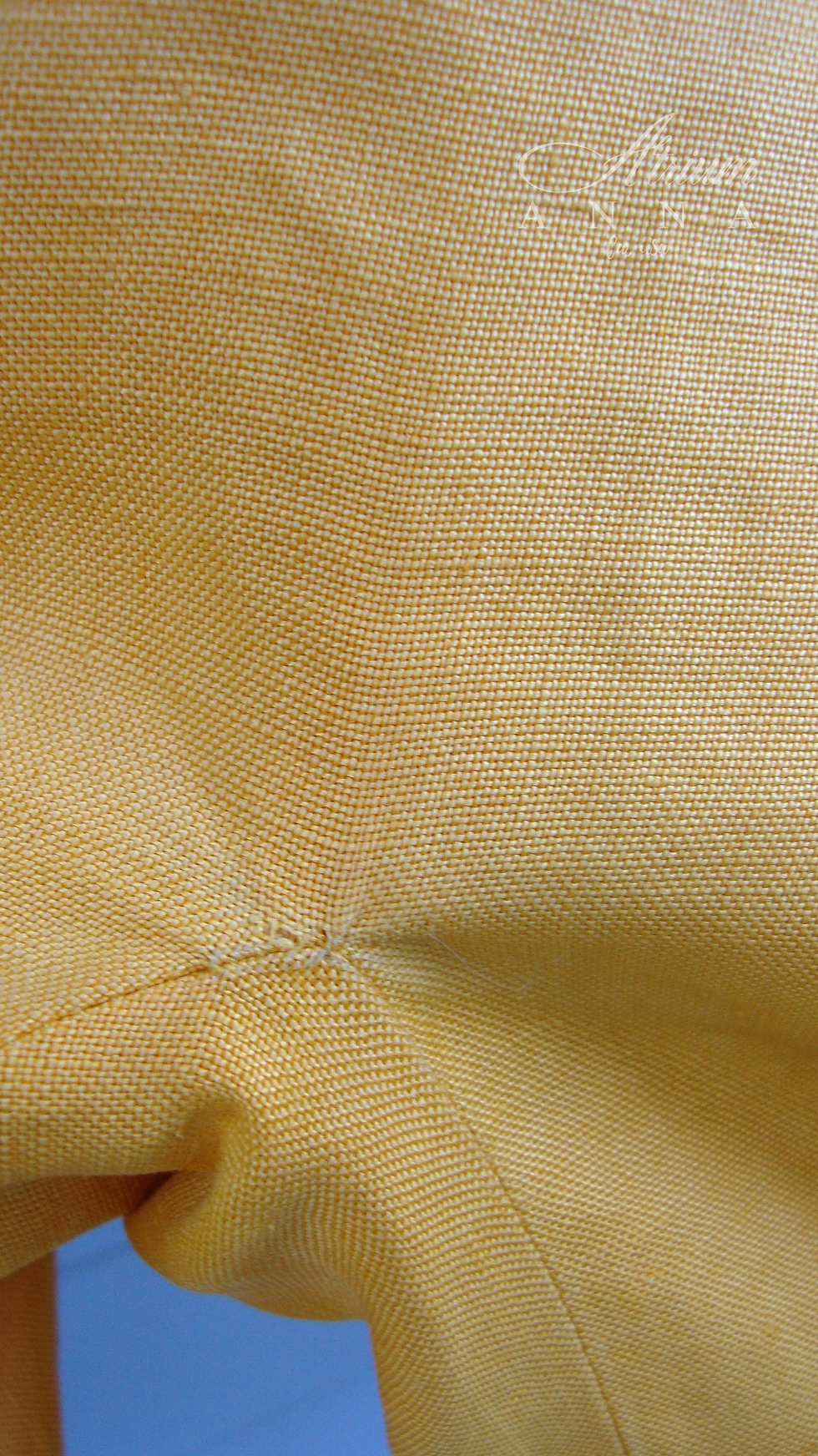 Thumbnail: MaxMara Vintage 70s Yellow Linen Blazer, 38