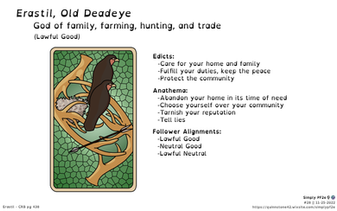 Erastil, Old Deadeye